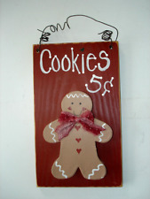 Wooden gingerbread plaque for sale  Selah