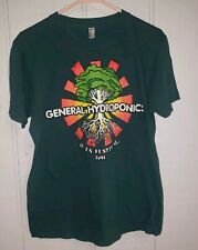 2011 GAIA festival General Hydroponics T-shirt Green, used for sale  Shipping to South Africa