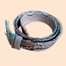 Cinturón exótico natural de piel de serpiente de pitón genuino para hombre, usado segunda mano  Embacar hacia Argentina