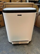 Cooks Professional Dual Recycle Kitchen Pedal Bin, 60L White for sale  Shipping to South Africa