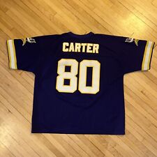 Usado, Camiseta roxa vintage logotipo 7 NFL Minnesota Vikings Chris Carter #80 tamanho XL Skol! comprar usado  Enviando para Brazil