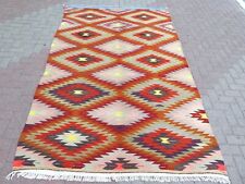 Kilim turco, alfombras de área, alfombra de piso hecha a mano alfombra de lana, Boho Kelim 70"x118" segunda mano  Embacar hacia Argentina