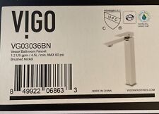 Torneira de banheiro Vigo Dunn VG03036BN vaso furo único níquel escovado, nova comprar usado  Enviando para Brazil