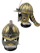 Medieval Antique Wearable Zischage Winged Hussar Helmet W/Stand For Halloween, used for sale  Shipping to South Africa