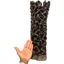 Usado, Makonde Tree of Life 24 pol. | Máscara africana escultura em madeira | Arte africana ébano comprar usado  Enviando para Brazil