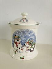 Snowman biscuit barrel for sale  Shipping to Ireland