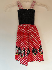 Vestido Minnie Mouse feito à mão para meninas tamanho 4T #3-0017 comprar usado  Enviando para Brazil