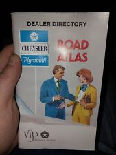 Libro de bolsillo vintage Chrysler Plymouth directorio de concesionarios bolsillo Road Atlas década de 1980 segunda mano  Embacar hacia Argentina