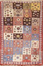 Vintage Geometric Yalameh Tribal Accent Rug 2'x3' Wool Hand-knotted Small Carpet, used for sale  Shipping to South Africa