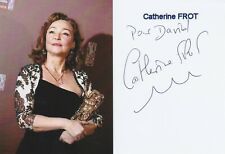 CATHERINE FROT : Signed Actress World - Autograph Original Authentic / Photo., usado comprar usado  Enviando para Brazil