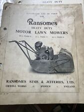 Ransomes heavy duty for sale  HITCHIN