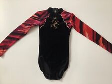 gymnastics leotards long sleeve velour for sale  LOUTH