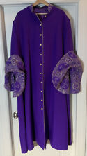 Womens Sz 24 Ornate Embroidered Purple Priest Cassock Robe Gown by MERCY ROBES for sale  Shipping to South Africa