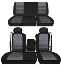 40/60 Frontal con consola y fundas de asiento de banco trasero para camioneta Ford F150 2001-2003 segunda mano  Embacar hacia Mexico