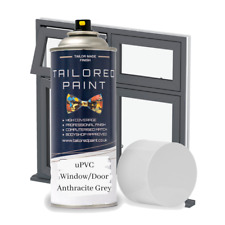 uPVC tinta spray aerossol cinza antracite janelas portas revestimento plástico fáscia comprar usado  Enviando para Brazil