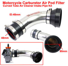 ID: 48mm kit de tubo de entrada de ar carburador filtro pod de ar tubo curvo limpador entrada comprar usado  Enviando para Brazil