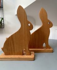 Wooden rabbit carved for sale  BANGOR