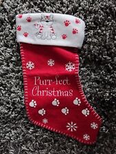 Cat christmas stocking for sale  WISBECH