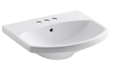 KOHLER K-2363-4-0 Cimarron Bathroom Sink Basin, White for sale  Shipping to South Africa