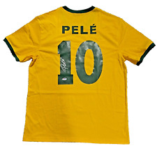 Camiseta deportiva de fútbol auténtica firmada de Brasil Pelé autografiada PSA ADN ITP certificado de autenticidad segunda mano  Embacar hacia Argentina