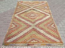 Tapetes de área, Kilim de piso da Anatólia, tapete feito à mão tapete de lã boho Kelim 58"x92" comprar usado  Enviando para Brazil