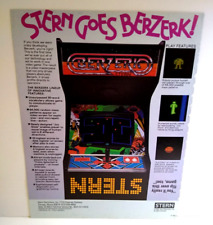 Berzerk arcade flyer for sale  Collingswood