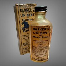 Antique barker liniment for sale  Williamston