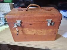 Vintage leather box for sale  KENDAL