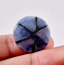 21.55 Ct Natural Trapiche Burma Blue Sapphire Round Loose Gemstone Certified for sale  Shipping to South Africa