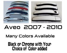 Usado, Capas de maçaneta de porta personalizadas pretas ou cromadas 2007 - 2010 Chevy Aveo VOCÊ ESCOLHE CLR comprar usado  Enviando para Brazil