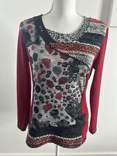 Pull bariolé rouge d'occasion  Metz-