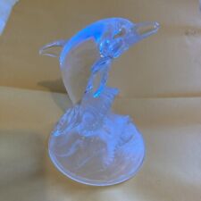 Clear glass dolphin for sale  Fort Shaw
