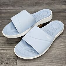 Crocs Reviva Slides Sandálias Femininas 11 Sapatos Confortáveis Azul Bebê comprar usado  Enviando para Brazil