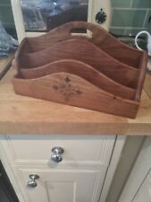 Wooden letter rack for sale  STOWMARKET