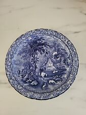 Antique plate blue for sale  CHESTERFIELD