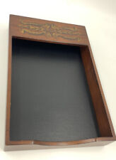 Bombay Company Vintage Mahogany Wooden Letter Tray Desk Organizer 093 for sale  Shipping to Canada