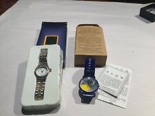 Lote de 2 peças de relógios Avon vintage - surpresa do sol e tom dourado e prata, usado comprar usado  Enviando para Brazil