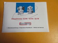 Betriebsanleitung dieselmotor  gebraucht kaufen  Hamburg