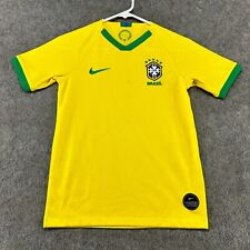 Camiseta deportiva de fútbol de Brasil para niños mediana amarilla verde para la Copa del Mundo poliéster ajuste dri Nike, usado segunda mano  Embacar hacia Argentina