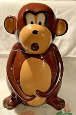 Vintage Tropical Home Monkey Cookie Jar EUC Hand Painted for sale  Brenham