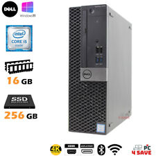 Desktop Dell i5 CPU / 16GB / 256GB M.2 SSD HDMI WiFi BT 5050 SFF Windows 11 Pro comprar usado  Enviando para Brazil