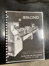 Leblond 13C3 15C5 17E5 19E7 Lathe  Operation & Maintenance Manual 3928 for sale  Shipping to South Africa