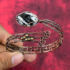 Bracelete de punho branco búfalo turquesa fio de cobre envolto joias ajustáveis comprar usado  Enviando para Brazil