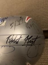 NE Patriots Mini Capacete Assinado pelo Proprietário Robert Kraft, Tedy Bruschi Etc.COA, Raro comprar usado  Enviando para Brazil