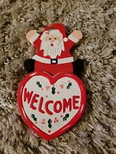 wood santa welcome sign for sale  Mineola