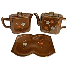 Japanese Tea Set TT Vintage Hand Painted Tea Set with Tray Floral Pattern for sale  Shipping to South Africa