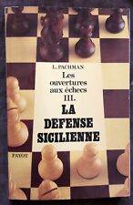 .pachman ouvertures échecs d'occasion  Paris XII