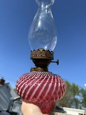 Impresionante Lámpara de Aceite Colgante Remolino Opalescente Arándano Fuente Solar E M & Co segunda mano  Embacar hacia Argentina