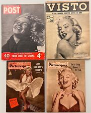 LOTE de (4) Revistas Marilyn Monroe Vintage NEWSSTAND Visto Picturegoer comprar usado  Enviando para Brazil