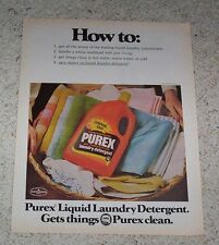 1978 print ad page - PUREX Laundry Soap detergent VINTAGE advertising ADVERT for sale  Shipping to South Africa